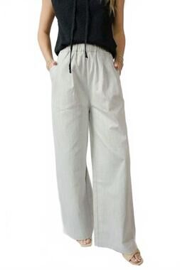 NEW ELLE GREY solstice wide leg pants in grey